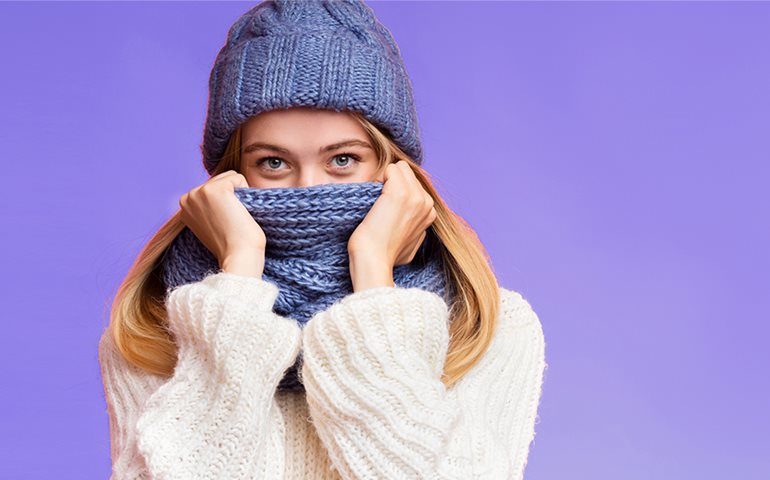droge ogen winter
